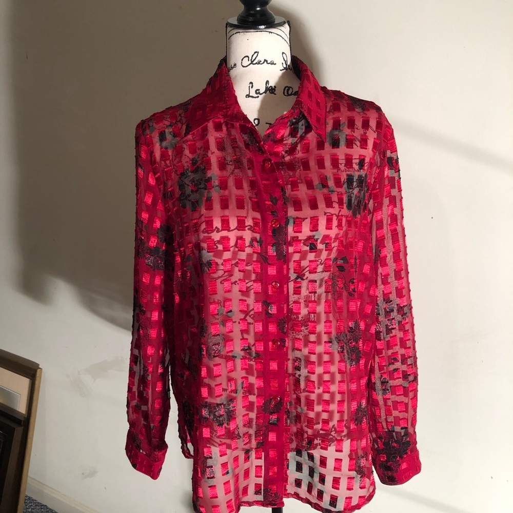 Notations blouse long sleeve  size L